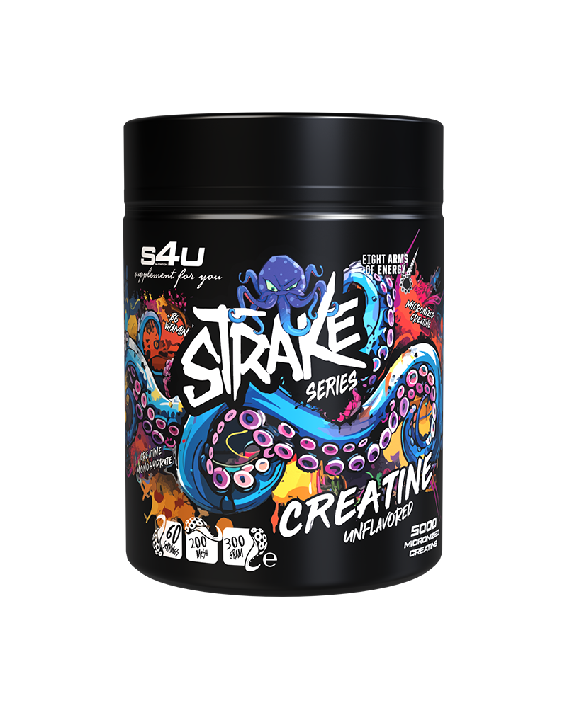 S4U Strake Series Creatine 300g Aromasız Mikronize Kreatin Takviyesi